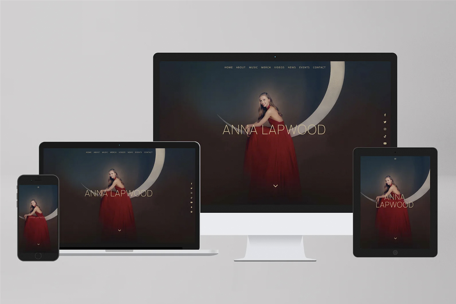 Knight Classical create new website for Anna Lapwood