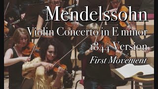Mendelssohn Violin Concerto Op.64 (1844 version), 1st mvt
