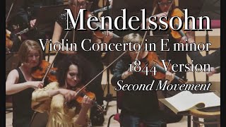 Mendelssohn Violin Concerto Op.64 (1844 version), 2nd mvt